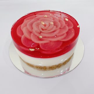 White Peach & Raspberry Cheesecake