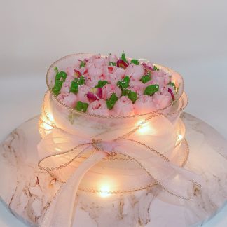 6" Bouquet & Fairy Lights Cake