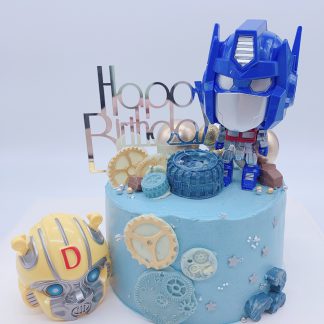 6" Cute Optimus Prime Cake